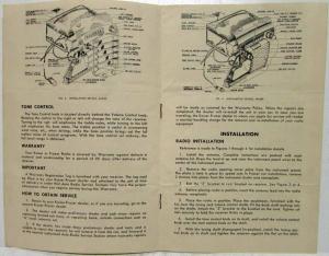 1947 Kaiser Frazer Custom Radio With Foot Control Owners Manual Original