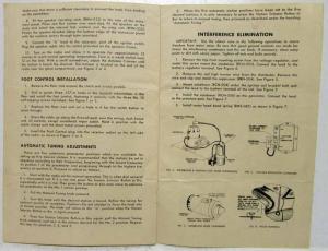 1947 Kaiser Frazer Custom Radio With Foot Control Owners Manual Original