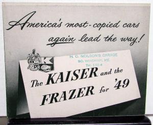 1949 Kaiser Deluxe Special Frazer Manhattan Americas Most Copied Car Sale Folder