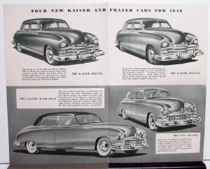 1949 Kaiser Deluxe Special Frazer Manhattan Americas Most Copied Car Sale Folder