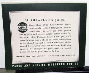 1949 Kaiser Deluxe Special Frazer Manhattan Americas Most Copied Car Sale Folder