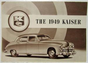 1949 Kaiser Special and Deluxe Sales Folder Brochure Specs Features Original