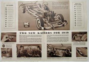 1949 Kaiser Special and Deluxe Sales Folder Brochure Specs Features Original