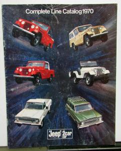 1970 Jeep 4WD Complete Line Catalog Original Sales Brochure