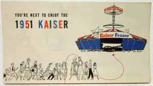 1951 Kaiser Automobile You Are Next to Enjoy Sales Folder Original