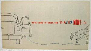 1951 Kaiser Automobile You Are Next to Enjoy Sales Folder Original