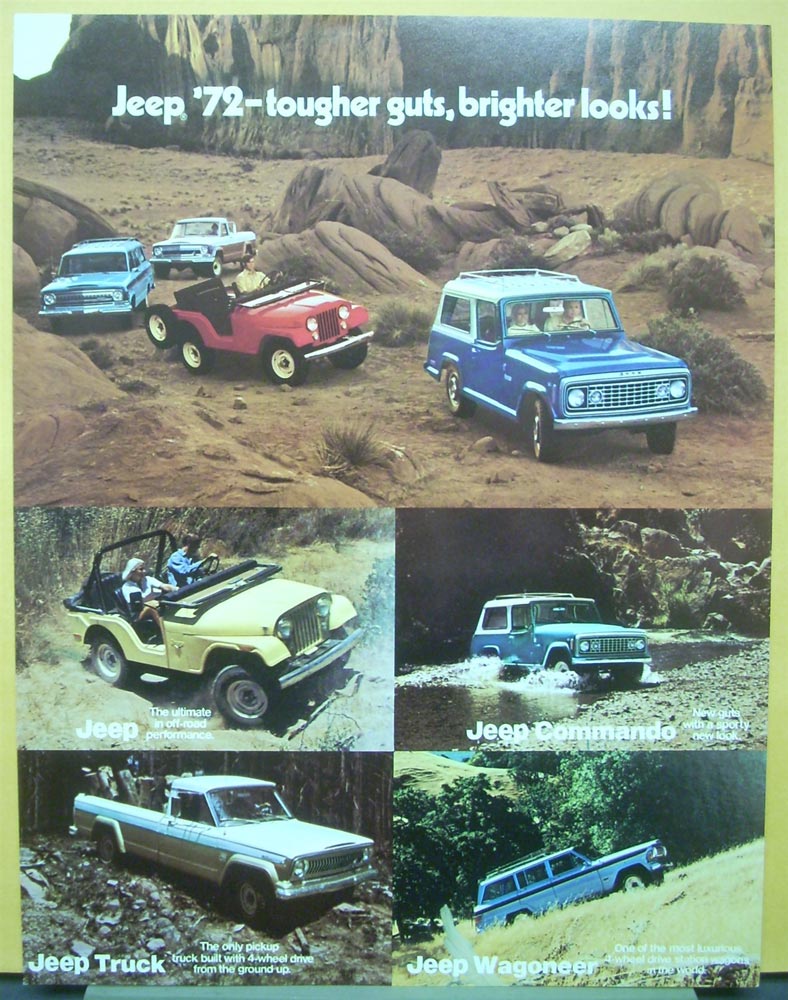 1972 Jeep Exterior Color Flyer ORIGINAL