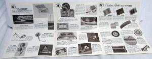 1951 Kaiser Complete Line of Accessories Sales Folder Mailer Brochure Original