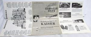 1951 Kaiser Complete Line of Accessories Sales Folder Mailer Brochure Original