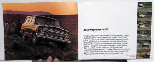 1973 Jeep & Jeep Commando Wagon Wagoneer Truck Dealer Sales Brochure