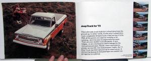 1973 Jeep & Jeep Commando Wagon Wagoneer Truck Dealer Sales Brochure