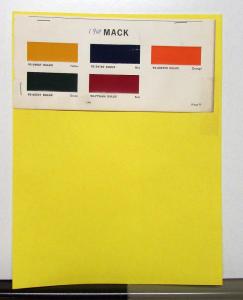 1969 Mack Truck Paint Chips