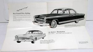 1954 Kaiser 226 Manhattan Special Darrin 161 Sales Brochure Folder Original