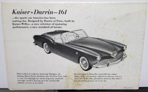 1954 Kaiser 226 Manhattan Special Darrin 161 Sales Brochure Folder Original