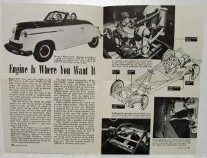 1948 Keller Super Chief & Chief Auto Car Popular Science Reprint Folder Mailer
