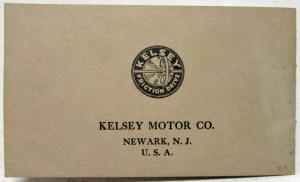 1922 Kelsey Touring Car Roadster Sedan Coupe Friction Drive Sales Brochure Orig