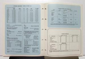 1970 Mack Western Truck Model FL700L FS700L Specification Sheet