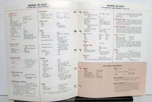 1972 Mack Truck Model M 45SX Specification Sheet