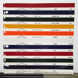 1972 Mack Truck Paint Chips By Acme