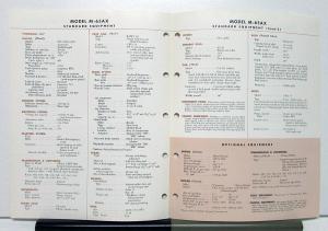 1972 Mack Truck Model M 65AX Specification Sheet