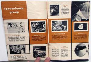 1955 Pontiac Accessories Lamp Hood Ornament Guard Floor Mat Sales Brochure