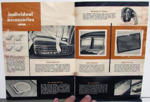 1955 Pontiac Accessories Lamp Hood Ornament Guard Floor Mat Sales Brochure