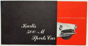 1955 Kurtis 500M Sports Car Sales Brochure Red Background Original