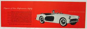 1955 Kurtis 500M Sports Car Sales Brochure Red Background Original