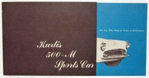 1955 Kurtis 500M Sports Car Sales Brochure Blue Background Original
