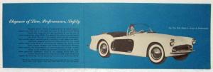 1955 Kurtis 500M Sports Car Sales Brochure Blue Background Original