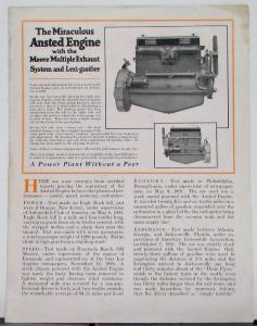 1923 Lexington Amsted Engine Moore Exhaust Sales Brochure Folder