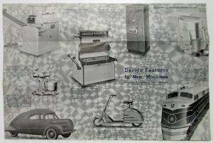 1937 Lewis Airmobile 3 Wheel Car Article Reprint from Machine Design July 1937