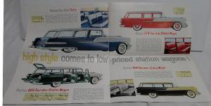 1956 Pontiac Strato Streak V8 Catalina Star Chief Safari Wagon Sales Brochure