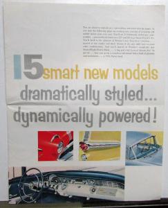 1956 Pontiac Strato Streak V8 Catalina Star Chief Safari Wagon Sales Brochure