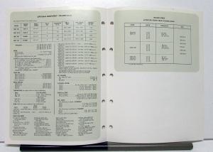 1973 Mack Truck Model RD 600S Specification Sheet