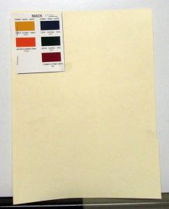 1974 Mack Truck Paint Chips