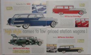 1956 Pontiac Catalina 870 860 Safari Wagon Strato Streak Sales Brochure