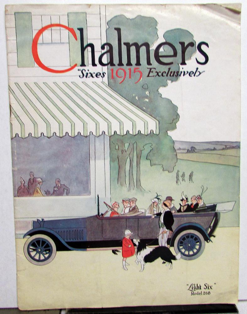 1915 Chalmers Sixes Exclusively Sales Brochure