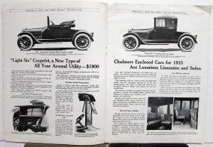 1915 Chalmers Sixes Exclusively Sales Brochure