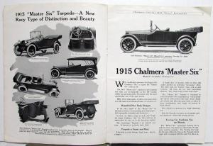 1915 Chalmers Sixes Exclusively Sales Brochure