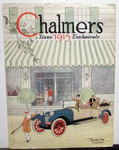 1915 Chalmers Sixes Exclusively Sales Brochure