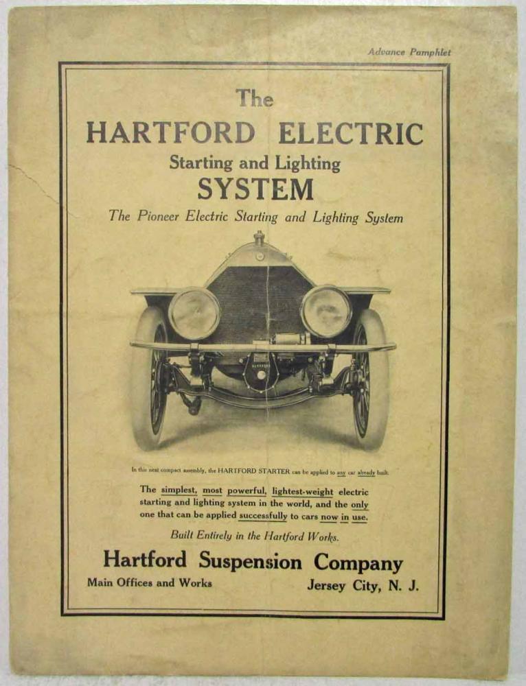 1915-1917 Hartford Electric Starting and Lighting System Pamphlet