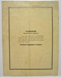 1915-1917 Hartford Electric Starting and Lighting System Pamphlet