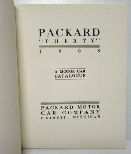 1908 Packard Thirty Ask the Man That Owns One Sales Brochure - Reproduction