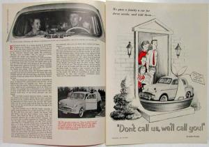 1958 Triumph Sports Cars Illustrated How Big is a Family Car Reprint Folder