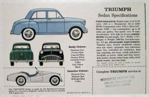 1959 Triumph Sedan Sales Folder