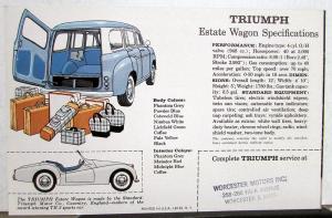 1960 Triumph Estate Wagon Sales Folder