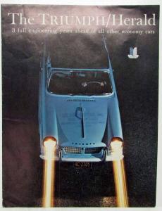 1960 Triumph Herald 3 Years Ahead Sales Folder Poster