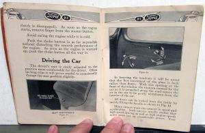 1937 Ford 85 V8 Reference Book Owners Manual Original