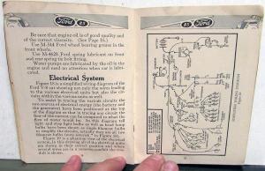 1937 Ford 85 V8 Reference Book Owners Manual Original